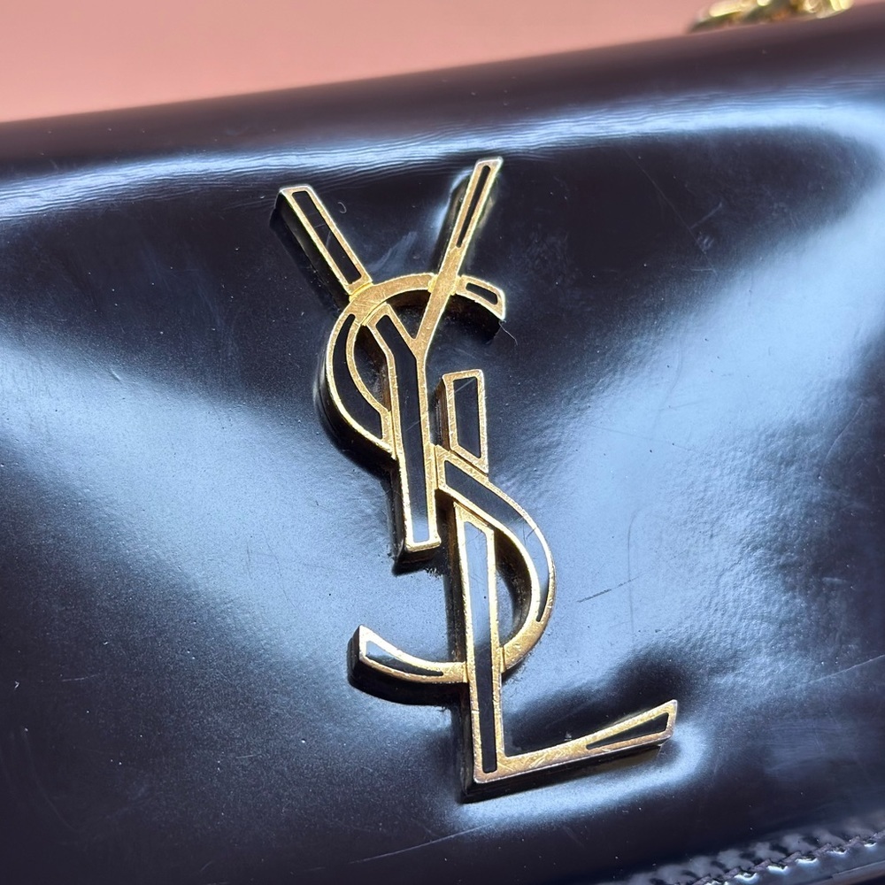 Black Sunset Patent Leather Shoulder Bag Saint Laurent - Picture 5 of 9